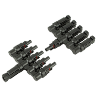 MC4 5T T-Type Connector ข้อต่อแยก 1 ออก 5 สำหรับแผงเซลล์แสงอาทิตย์ และ ระบบไฟฟ้าโซลาร์เซลล์