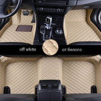 Leather Car Floor Mat for RENAULT KADJAR Clio Grandtour Duster Grand Scenic II Laa Twingo zoe car accessories