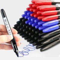 4/6Pcs/Set Waterproof Permanent Marker Pen 1.5mm Black/Blue/Red Ink Color Highlighter School Office Painting Stationery Supplies