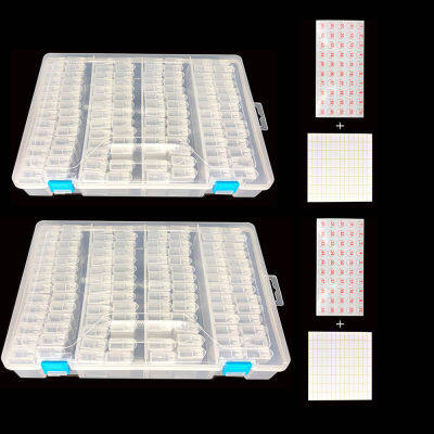 New 112pcs Plastic 5d Diamond Painting Accessories box Beads Display Storage Box For Diamond Embroidery Cross Stitch Tools