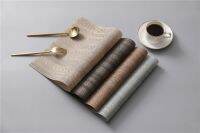 【CC】✠❄♣  Fashion Brushed Stripes Placemat Hotel Disposable Washable Non-slip Table 30X45CM