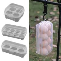Egg Storage Box Outdoor Shockproof Portable Transparent Box With Egg Tray Plastic Box Packing Egg P5Y7