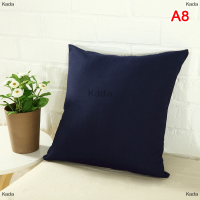 Kada Candy Color pillow Case ผ้าฝ้ายปลอกหมอนโซฟาปลอกหมอนหมอนหมอนหมอนหมอนหมอนสำนักงานหมอนกันน้ำ Anti-DIRTY 40x40cm