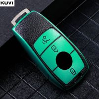 หนัง Tpu โครงเปลือกนอกเคส Kunci Remote Mobil สำหรับ Mercedes Benz A C E S G Class Glc Cla Glb Gls W177 W205 W213 W222 X167 Amg