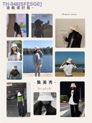 ┅ Fisherman Hat Womens Summer Versatile Sun Hat 2023 New Face Covering Sun Hat Anti-UV Large Size Sun Hat