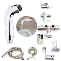 ABS white grey Hand Toilet Bidet Sprayer water faucet pet baby Shower Head hose holder set ducha Bathroom Anal Self Cleaning t1