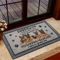 CLOOCL My German Shepherd Runs To Greet Me Doormat 3D Print Antislip Absorbent Mat Bathroom Bedroom Kitchen Mat Drop Shipping