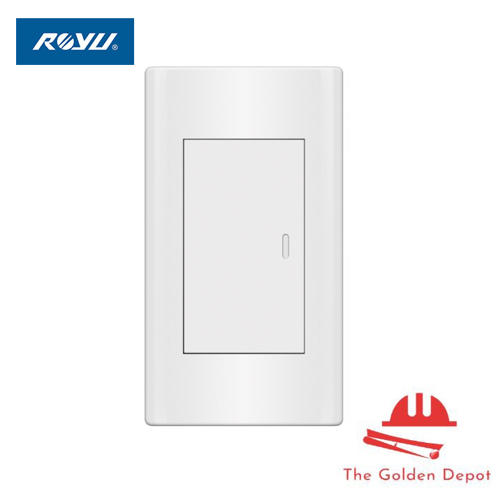 Royu One Gang Switch Set Plano Series White Lazada Ph