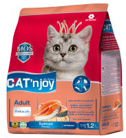 Cat n Joy 7 kg อาหารแมวแคทเอ็นจอย สูตรปลาแซลมอน สำหรับแมวโตทุกสายพันธุ์ ขนาด 7 กก.