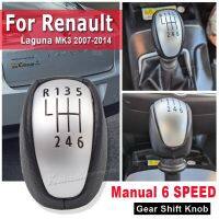 Manual de engrenagem Shift botão para Renault 6 velocidades PU Leather Lever bola de mão Laguna Mk3 2007 2008 2009 2010 2011 2012 2013 2014