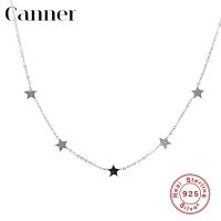 【Cod】 Gift Pop Charming 925เงินสเตอร์ลิง Choker Silver Chain Star จี้สร้อยคอสั้นสำหรับผู้หญิง Simple INS Zircon สร้อยคอ Jewelry