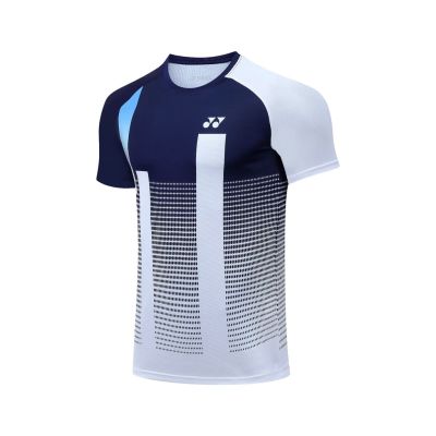 YONEX 221A# Badminton  Short-sleeved Mens Sports White YONEX top T-shirt Competition Team Uniform Customization