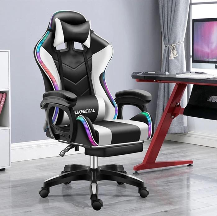 Gaming chair with LED and RGB reclining gaming chair | Lazada PH