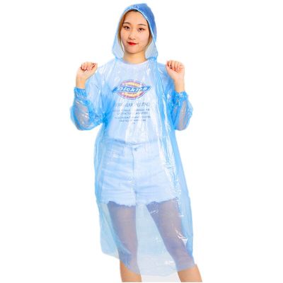 【CC】Card Raincoat Disposable Portable Raincoat Whole Body Rain Cover Thickened Adult Size Poncho Amusement Park Tour