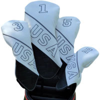 Golf Head Cover USA Stars และ Classic Stripes สำหรับ Driver Fairway Wood Hybrid Golf Protector ของขวัญกอล์ฟ Unisex