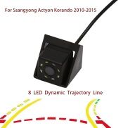 8LED Dynamic Trajectory HD Car Rearview Backup Camera Reverse Parking