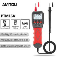 AMITOU PTM16A 1999 Counts Digital Multimeter Pen Voltmeter Ammeter Electrician Tester Voltage Detector Pen Tools for Electrician Electrical Trade Tool