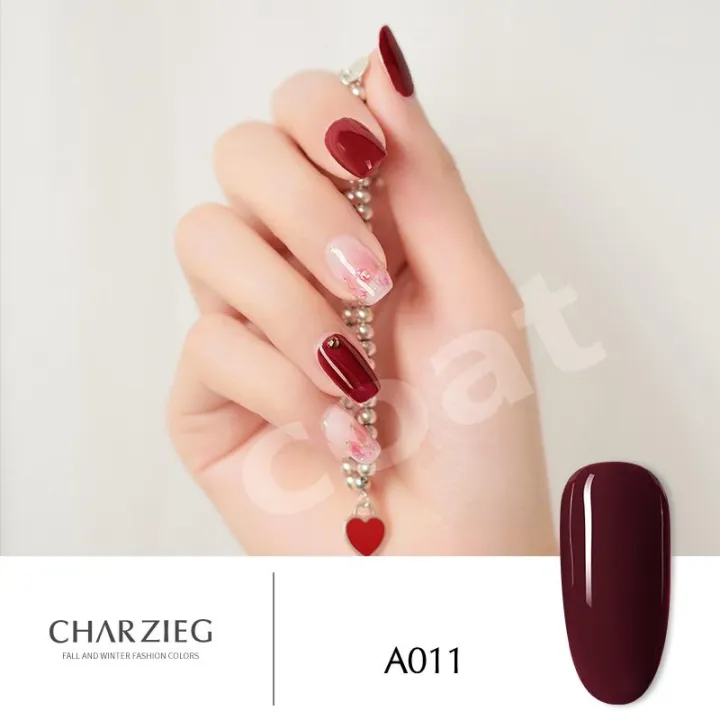 CHAR ZIEG gel polish ยาทาเล็บเจล สีเจล สียาทาเล็บเจล เนื้อสีแน่น ติดทน