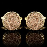 High-end Luxury Zircon Cufflinks Mens Fashion Business Banquet Shirts Buttons French Rhinestone Cuff Links Wedding Accessories