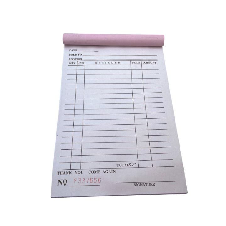 Today Market Receipt Resibo With Carbonized Paper 