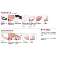 【ed】Long Round Head Nail Stickers Wearing Nail Finished Nail Patch