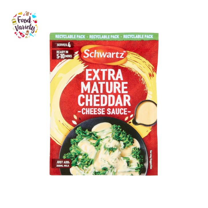 Schwartz Extra Mature Cheddar Cheese Sauce 30g เอ็กซ์ตร้า ซอสเชดด้า ชีส