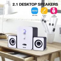 OKER ลำโพง USB Multimedia Speaker Micro 2.1 650W SP-835(สีขาวดำ)