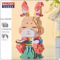 Balody 18439 Mid-Autumn Festival Moon Rabbit Fairy Girl Animal Doll Mini Diamond Blocks Bricks Building Toy for Children no Box