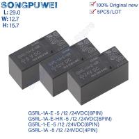 5Pcs/lot G5RL Relay 5V 12V 24VDC  G5RL-1A-E-HR -5VDC 12VDC 24VDC 16A 6PIN G5RL-1A-E-12VDC G5RL-1A-E-HR-12VDC 100% Original new Clamps