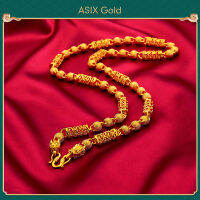 ASIX GOLD สร้อยคอทองคำ 24K สำหรับผู้ชาย สร้อยคอผู้ชายเท่ สร้อยคอมังกรครอบงำ ไม่ดำ ไม่ลอก