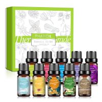 【CW】 10ml Essential Oils Set White Musk Freesia Mandarin Perfumes Aromatic Diffuser Essential Oils for Humidifier Candles Soap Making