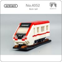 SC 4052 China Beijing Metro Line NO.1 Subway Vehicle 3D Model DIY Mini Diamond Blocks Bricks Building Toy for Children no Box