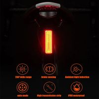 SEEMEE 100/180 Bicycle Smart Auto Brake Sensing Light Bike Tail Light Warning Light Sense IPX6 USB Charging Cycling Rear Light