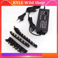 KYLE Wild Shop Adjustable Power Supply 3V 24V 3A AC DC Plug Universal Adapter AC to DC 3V 24V 9W 72W EU US with 8 tip Connectors