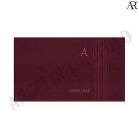 ANGELINO RUFOLO Handkerchief-A (ผ้าเช็ดหน้า) ผ้า 100% COTTON คุณภาพเยี่ยม ดีไซน์เรียบหรู Alphabet-A