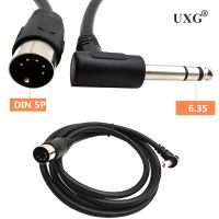 AA 1.5M 90 Degree Right Angled MIDI Din 5Pin Male To Monoprice 6.35Mm (1/4 Inch) Male Trselectric Piano Guitar Stereo Audio