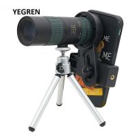 【COOL】 yiyin2068 8-24X Zoom Monocular Telescope Mobile Phone Telescope with Tripod Cell Phone Clip Telescopic Monocular for Hiking Camping