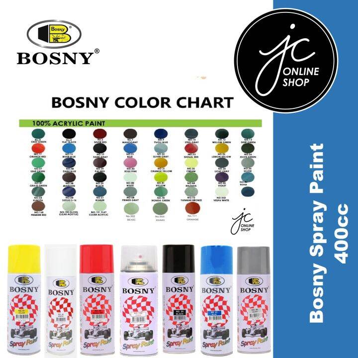 Bosny Spray Paint 400cc 100 Original Lazada Ph