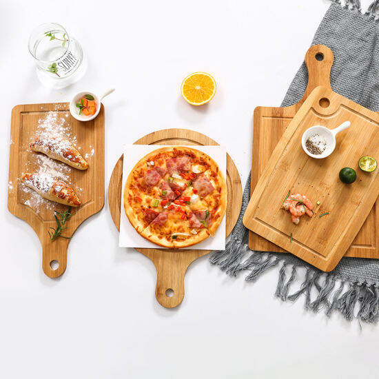 wooden-pizza-board-ไม้รองพิซซ่า-ถาดไม้รองอาหาร-รองขนมปัง-ขนาด-32x16-cm-เขียงรองพิซซ่า-จานรองพิซว่า-บอร์ดไม้พิซซ่า-แผ่นบอร์ดไม้สำหรับตัดพิซซ่า