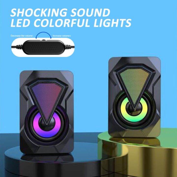 Computer Speakers portable gaming Audio speaker multimedia Bluetooth Subwoofer Amplifier Lazada PH