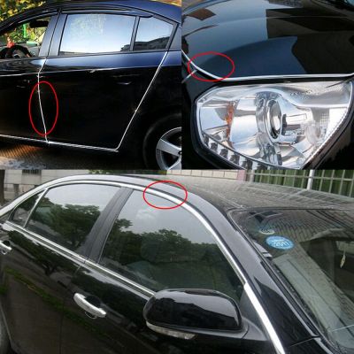 【DT】1 Roll 6.5 Feet Chrome Auto Door Edge Strip Guard Protector Moulding Bumpers Car Door Seal Trim Anti Dent Exterior Parts  hot