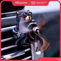✱✘✶ Car Air Freshener Smell In The Styling Vent Perfume Diffuser Bear Pilot Rotating Propeller Fragrance Air Fresheners Clip Parfum
