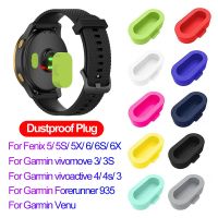 ✴❇✗ Kolorowe silikonowe etui na pyłoszczelna wtyczka do Garmin Vivoactive 3 4 Fenix 6 6S 6X 5 5X Forerunner 935 akcesoria do zegarków