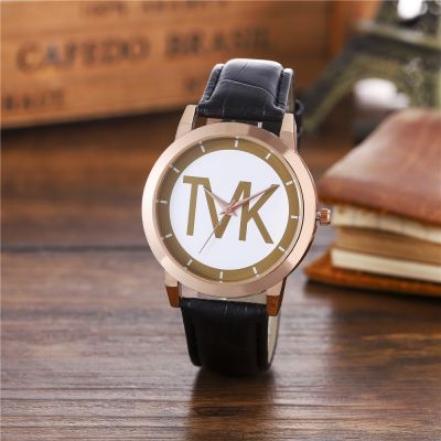 นาฬิกาแบรนด์ TVK 2023ยอดนิยมสำหรับผู้หญิงของขวัญสุดหรูนาฬิกาข้อมือผู้หญิงสีแดงนาฬิกาควอตซ์ของผู้ชายหนังนาฬิกาแฟชั่น