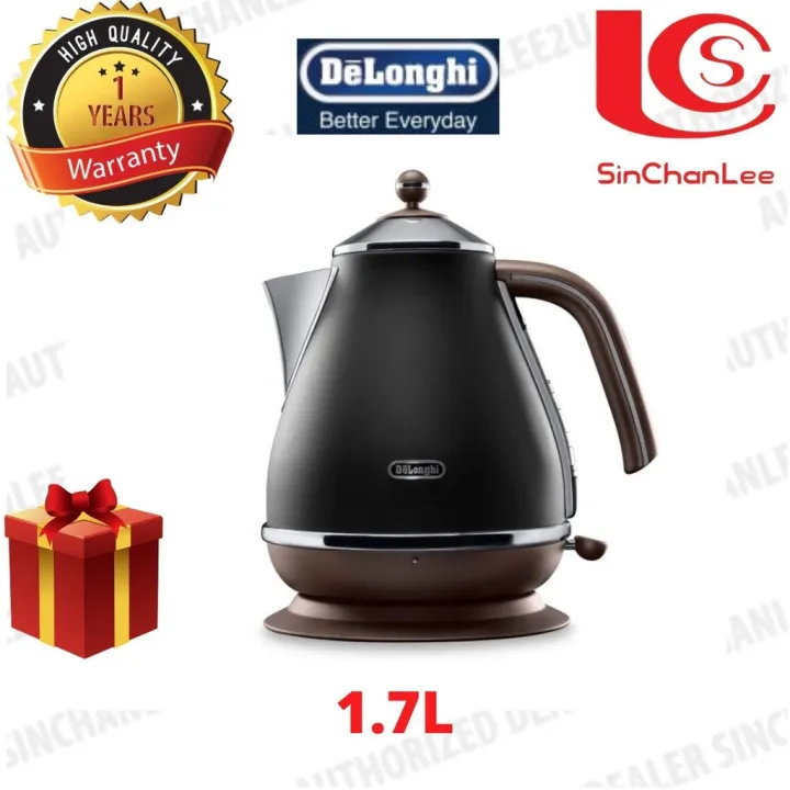 DeLonghi Kettle Black 1.7L Icona Vintage KBOV2001 Lazada