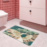 Flowers Bird Painting Printed Doormat Anti-slip Rugs Flannel Floor Mat Watermelon Door Mat Bathroom Car Kitchen Mat