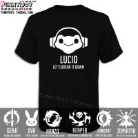 เสื้อยืดแขนสั้นลําลอง ผ้าฝ้ายแท้ พิมพ์ลาย Pioneer dj Lucio Death 76 Yuans dva Hero สําหรับผู้ชาย  5VKG