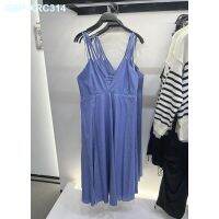 ZARAˉ Home Sweet Summer New Pure Desire Wind V-Neck Blue Stripes Strap Dress Woman 2567369 400