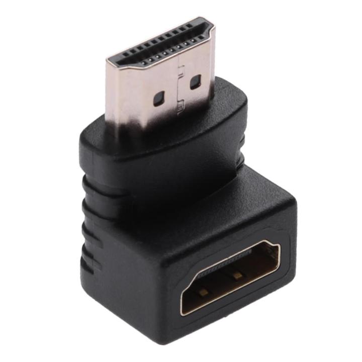 hdmi-เข้ากันได้ตัวผู้กับ-hdmi-ตัวเมียอะแดปเตอร์ตัวแปลงตัวขยายสัญญาณมุม90องศาสำหรับ-ps4