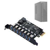 Gazechimp PCIe 7พอร์ต USB3.2 Gen1การ์ดขยาย19Pin เดสก์ท็อปพีซีแปลง USB3.0